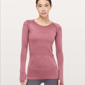 Lululemon Swifty Tech Long Sleeve Misty Merlot Color 🍋